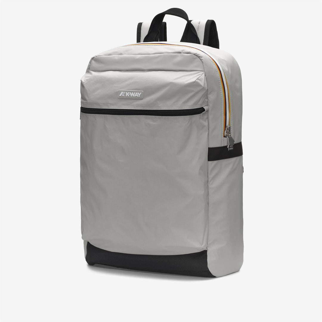 Beige Grey Unisex City Backpack with Laptop Compartment main