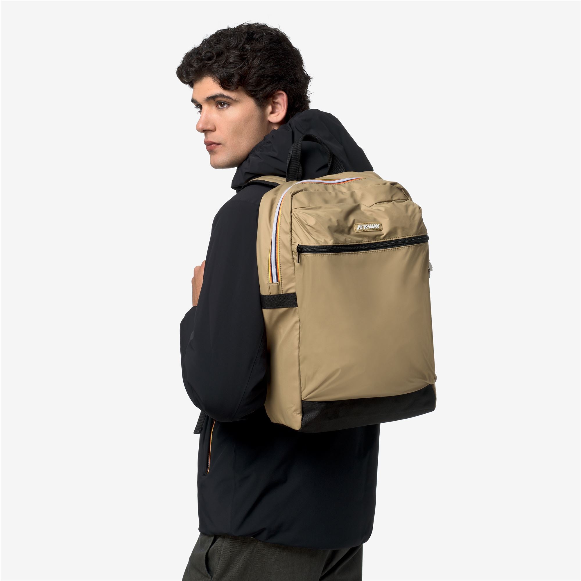 Bags_Unisex_LAON_Backpack_Beige Khaki - Commercial 7