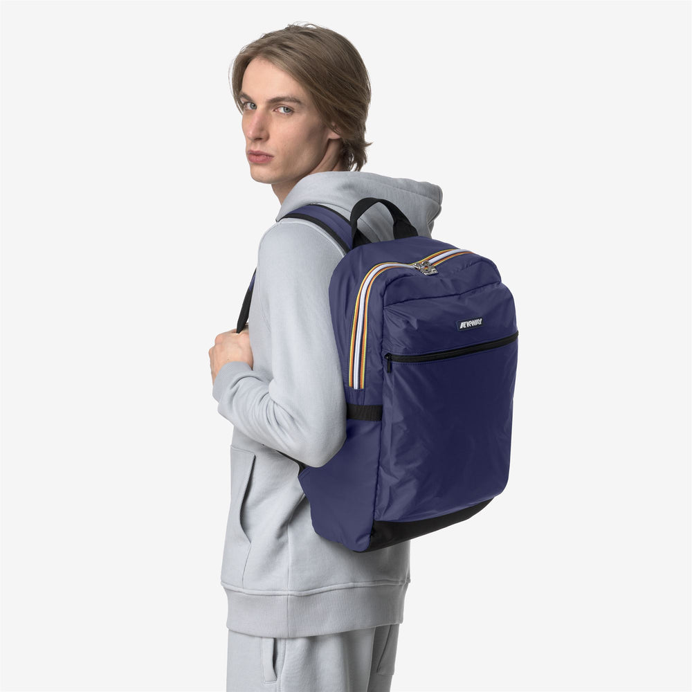 Cobalt blue Unisex City Backpack with Laptop Compartment 02