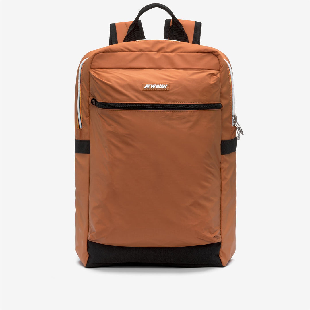 Zaino compatto unisex in nylon arancione per laptop 01