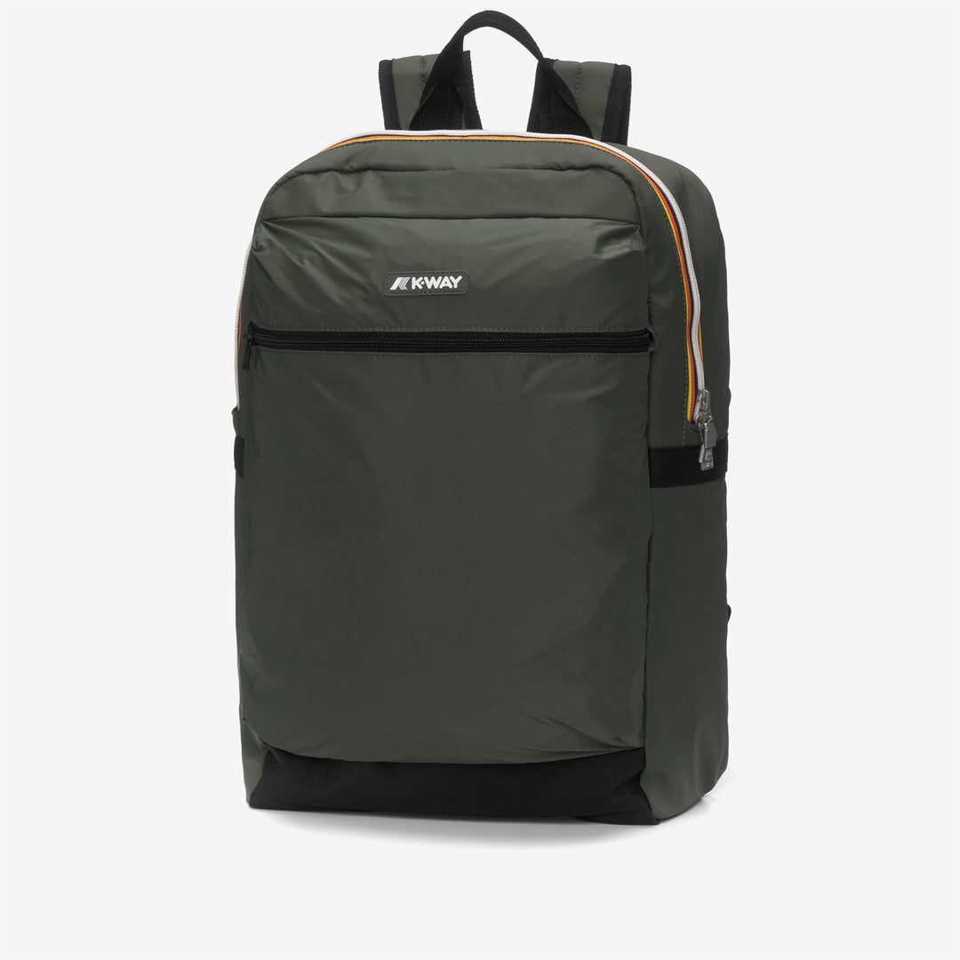 Zaino da Città Unisex Verde Scuro con Scomparto per Laptop main