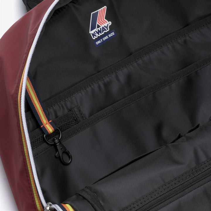 Red Unisex Lightweight Nylon Backpack with Laptop Compartment 4