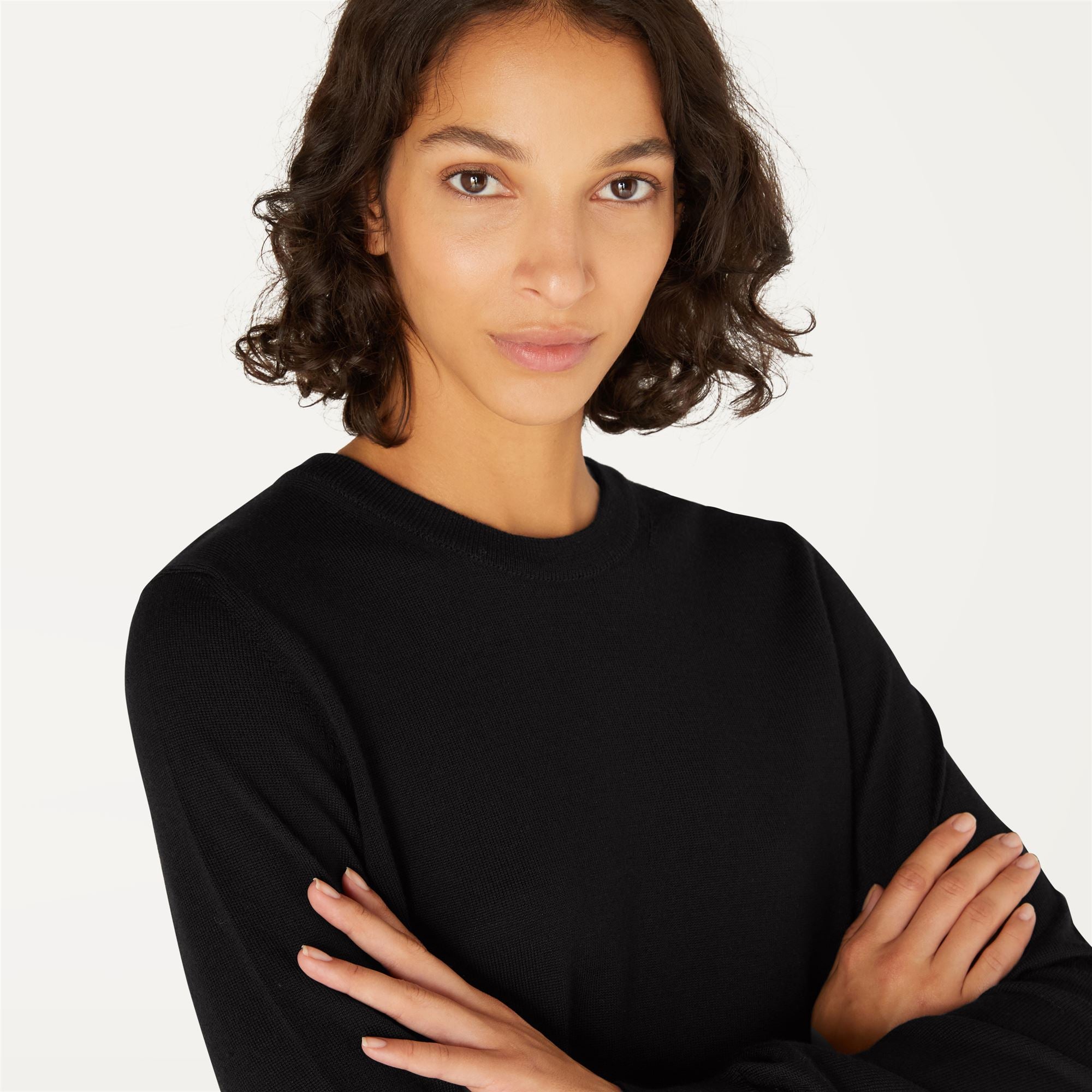 Knitwear_Woman_ABBI MERINO_Pull Over_Black Pure - Commercial 7