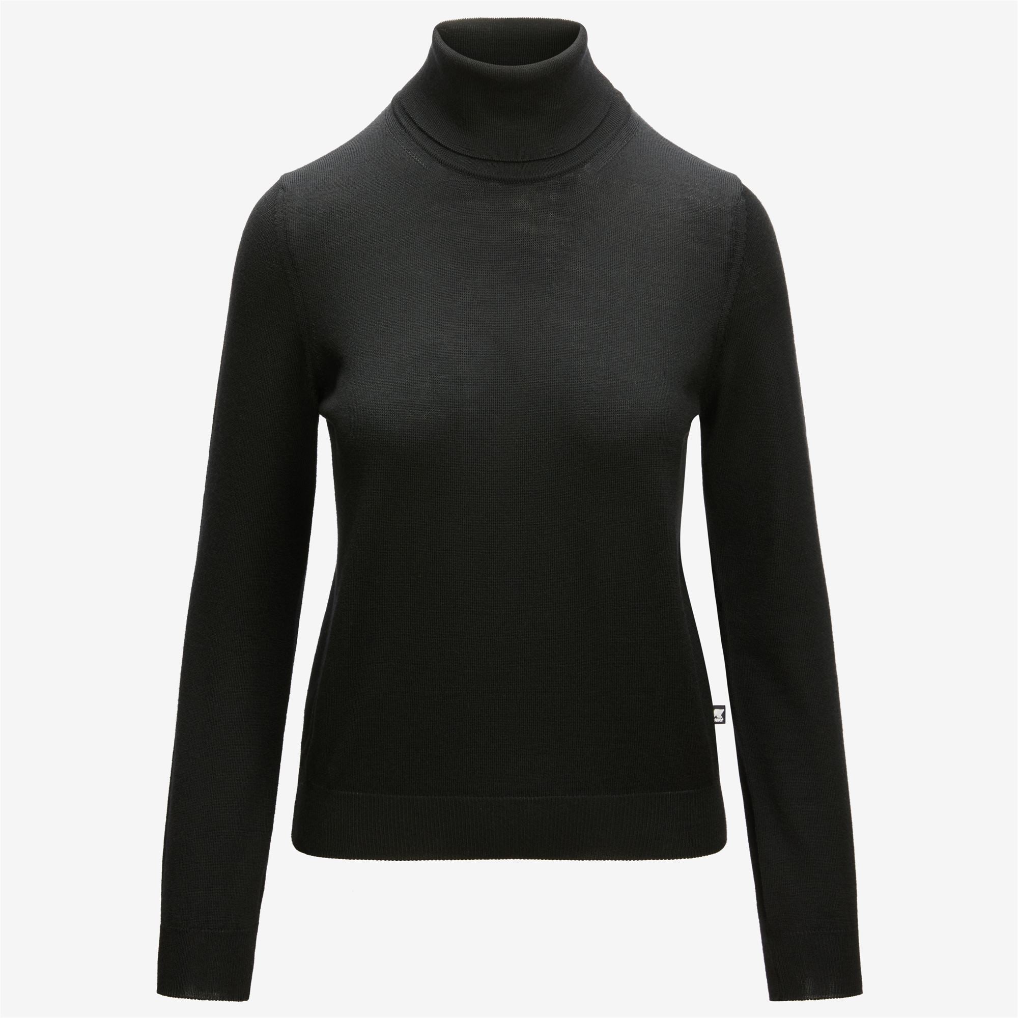 Knitwear_Woman_SUSIE MERINO_Pull Over_Black Pure - Commercial 1