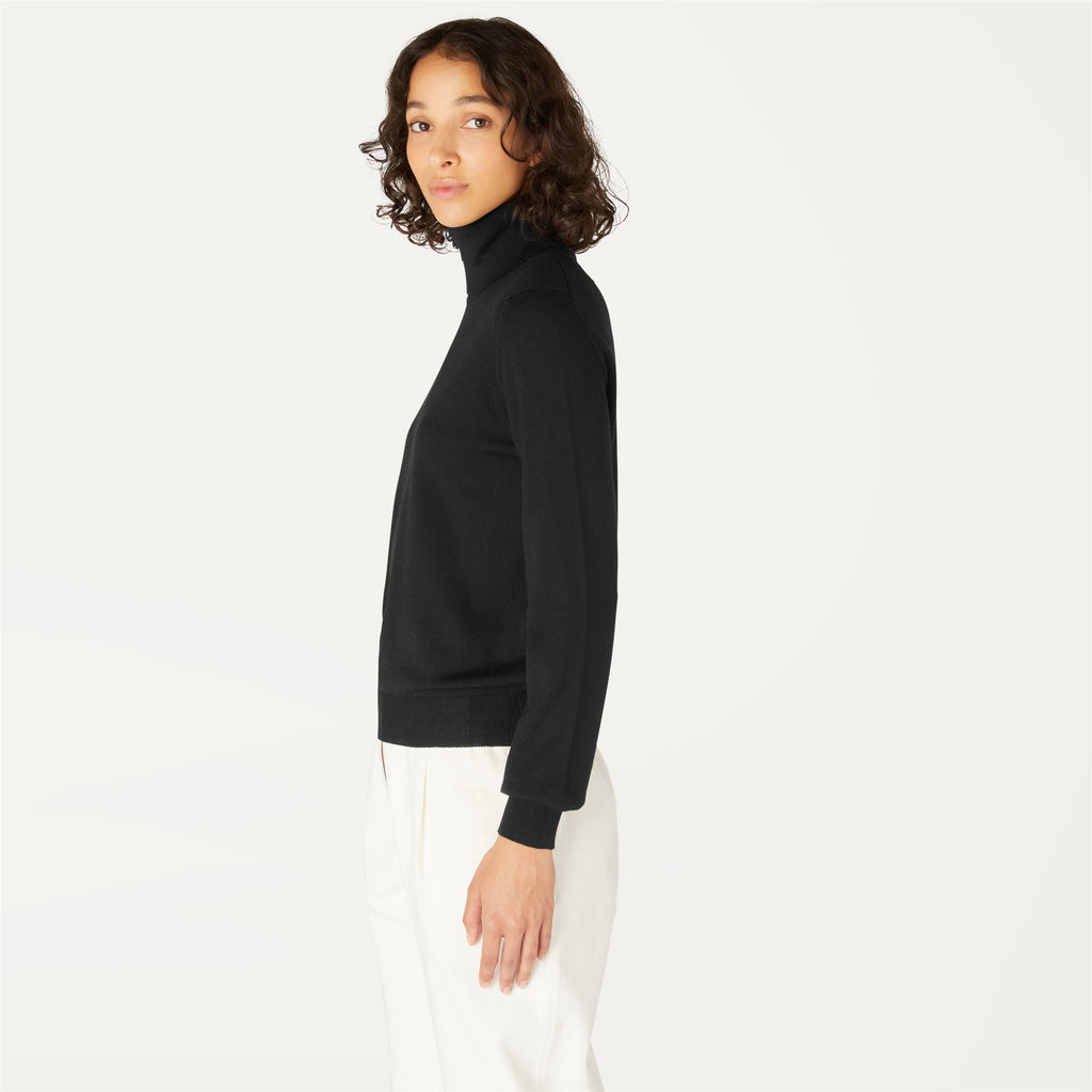 Knitwear_Woman_SUSIE MERINO_Pull Over_Black Pure - Commercial 5