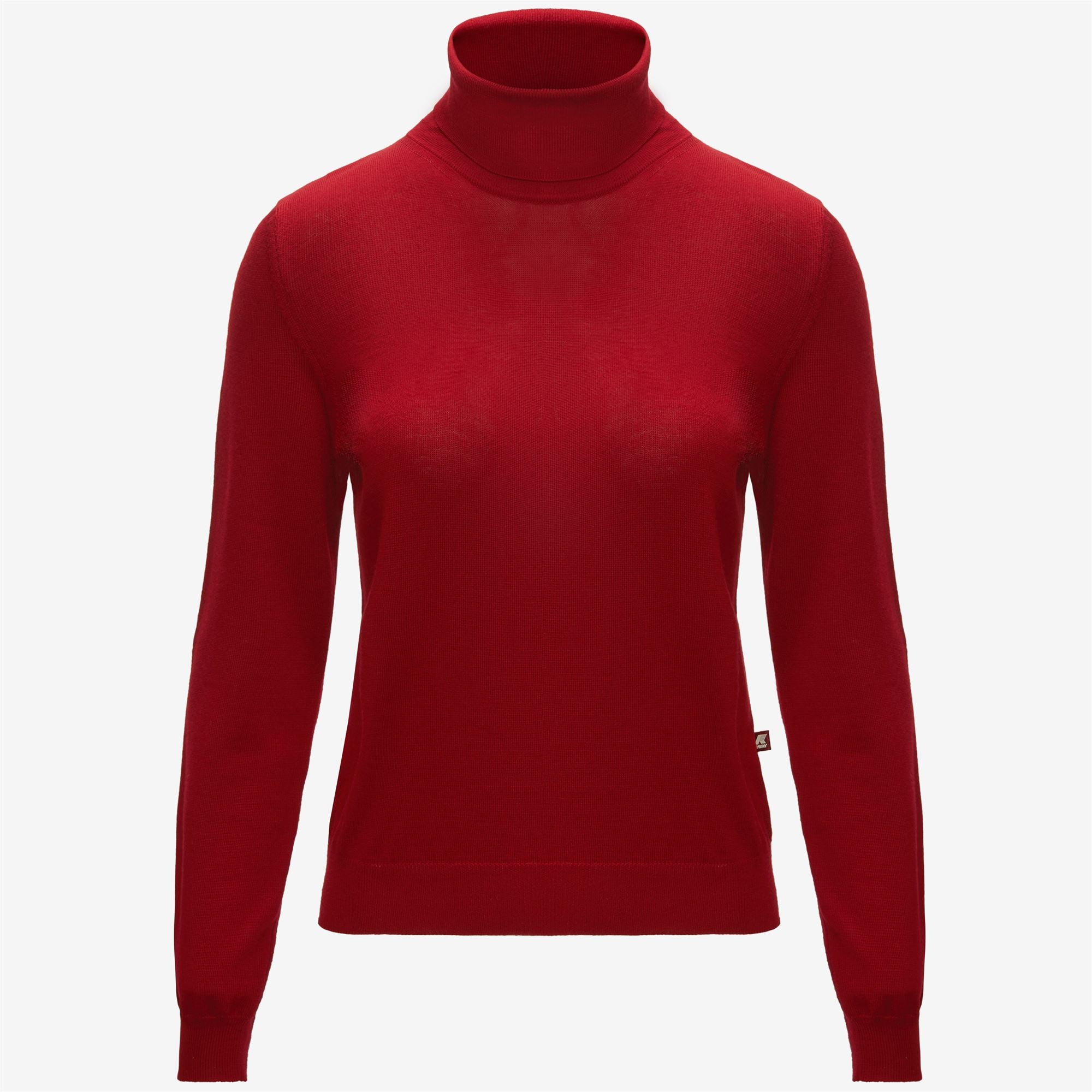Knitwear_Woman_SUSIE MERINO_Pull Over_Red Dk Tomato - Commercial 1