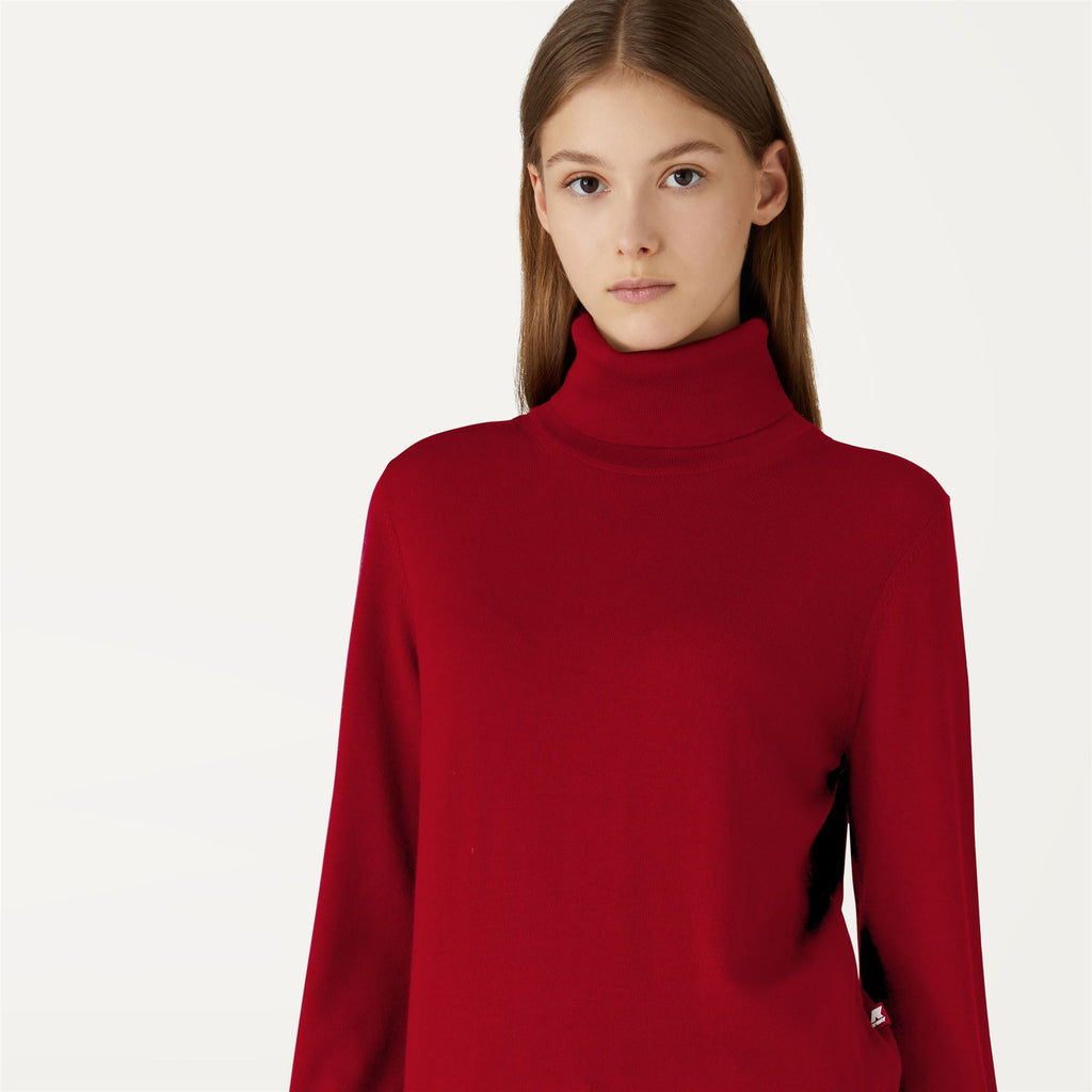 Knitwear_Woman_SUSIE MERINO_Pull Over_Red Dk Tomato - Commercial 7