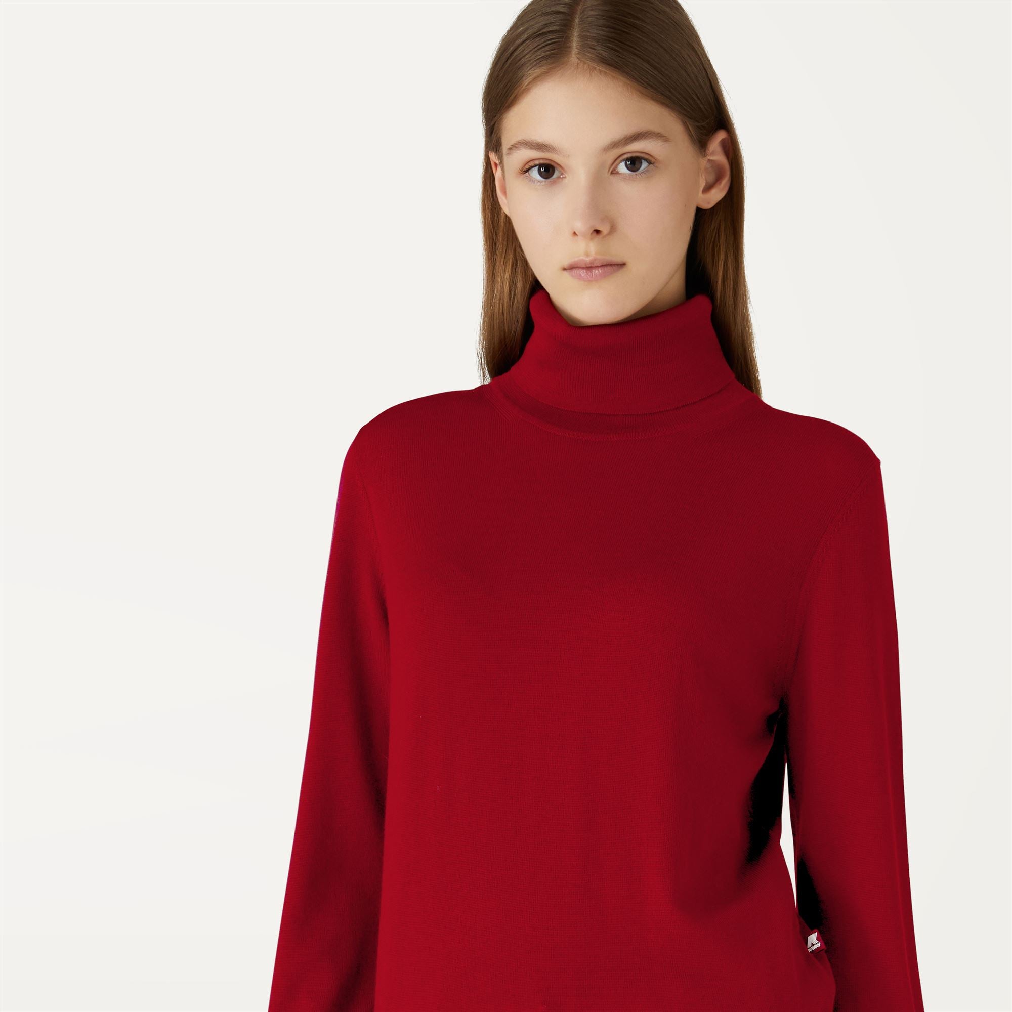 Knitwear_Woman_SUSIE MERINO_Pull Over_Red Dk Tomato - Commercial 7