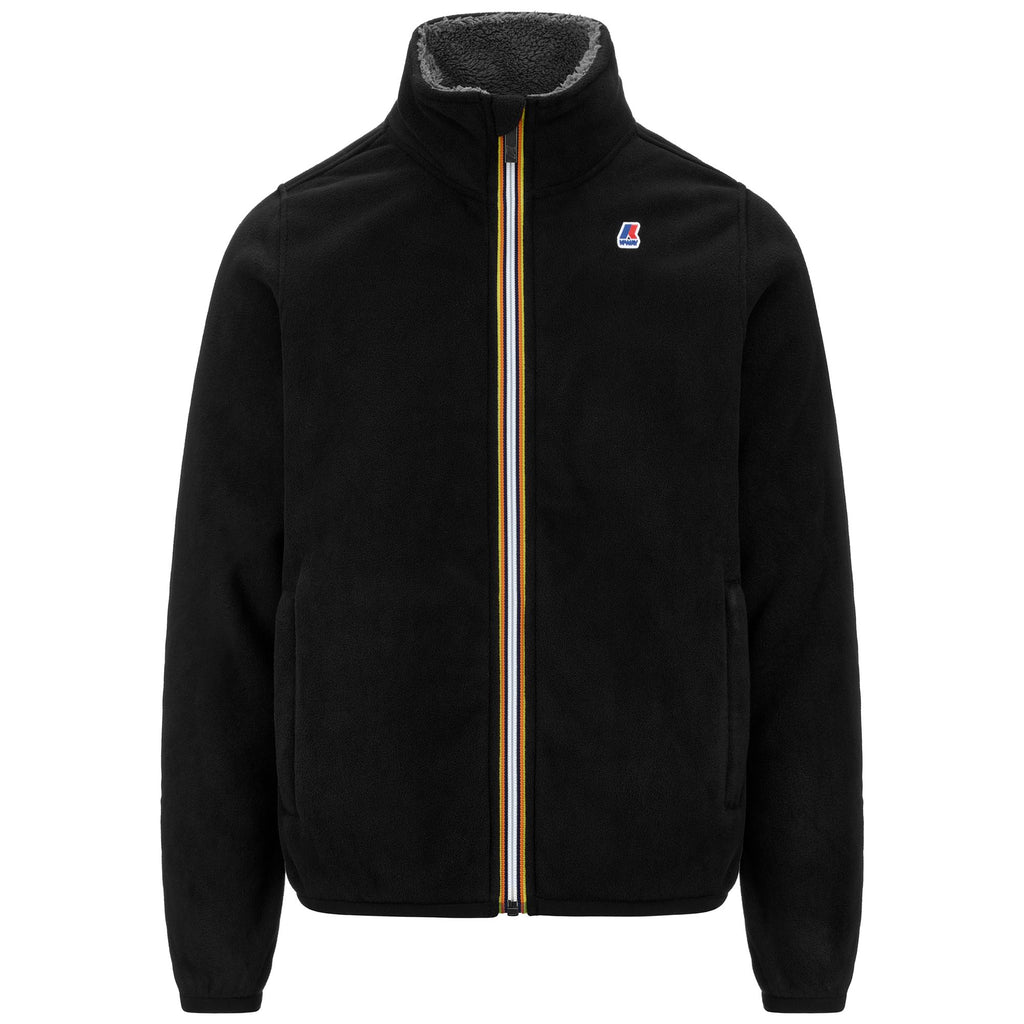 Fleece_MAN_PASCAL POLAR_Jacket_Black Pure - Grey Smoked - Commercial 1