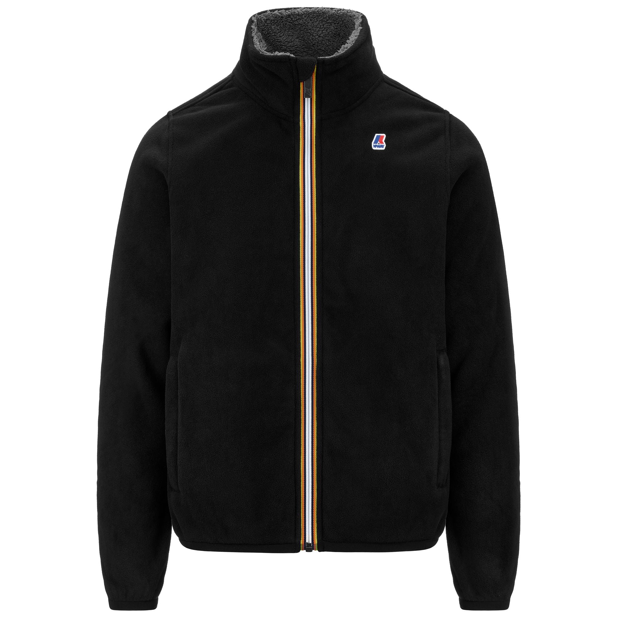 Fleece_MAN_PASCAL POLAR_Jacket_Black Pure - Grey Smoked - Commercial 1