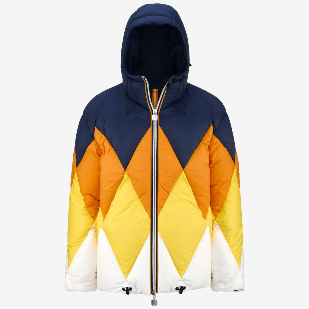 Jackets_Man_ELOI DOUBLE WOOL RHOMBUS_Short_BLUE MARINE - K-WAY RHOMBUS - Commercial 2