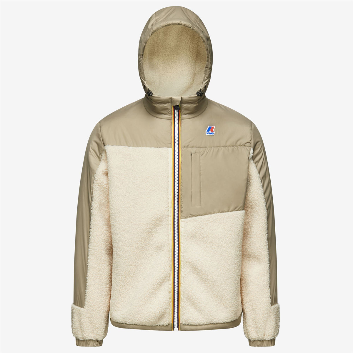 Fleece_Unisex_LE VRAI 3.0 NEIGE ORSETTO_Jacket_Ecru-Beige Taupe - Commercial 1
