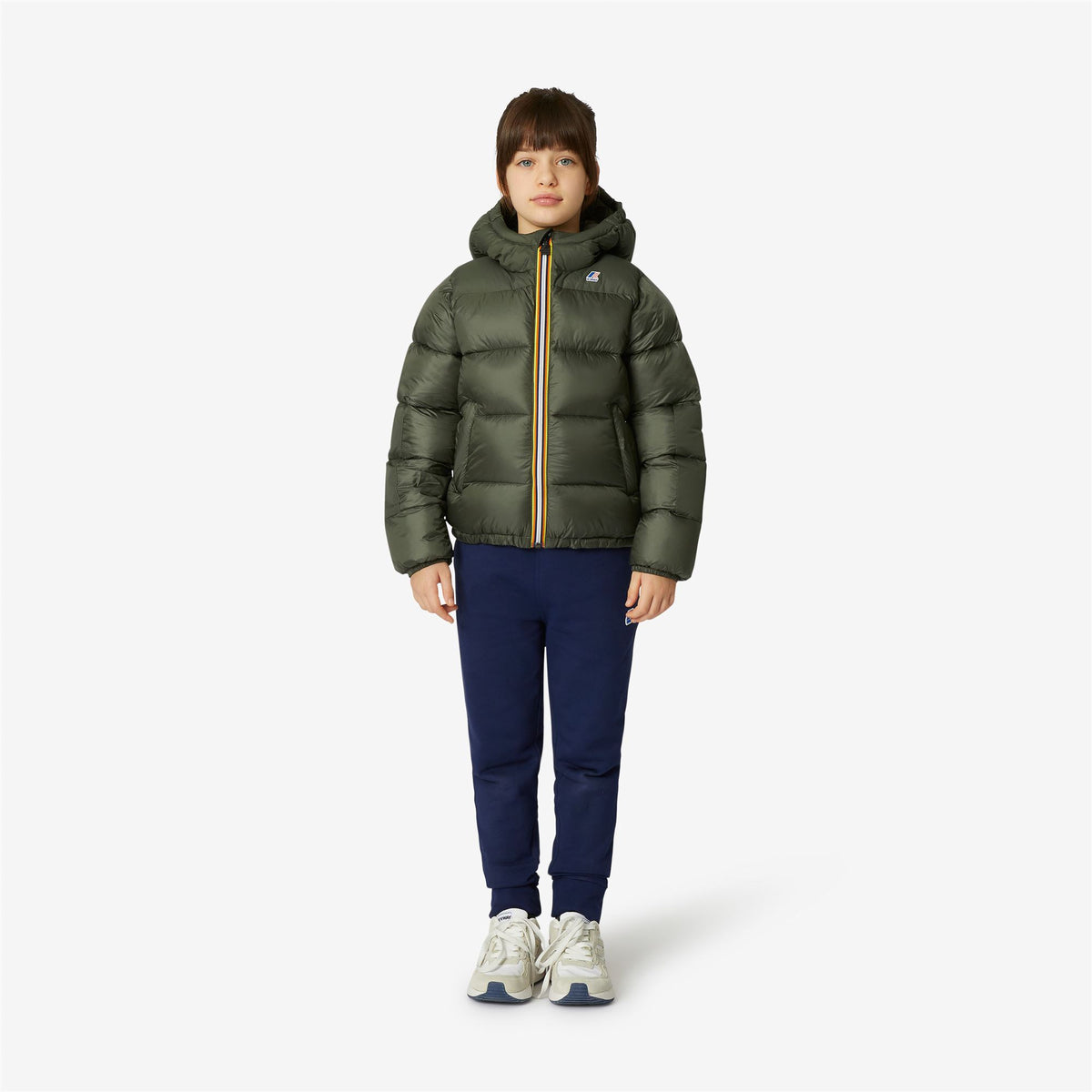 Jackets_Kid unisex_P. LE VRAI 3.0 CLAUDE HEAVY WARM_Mid_GREEN BLACKISH - Commercial 4