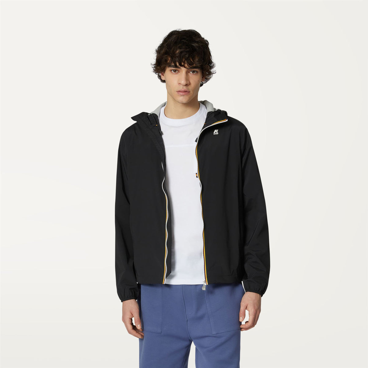 Jackets_MAN_JACK  STRETCH NYLON JERSEY_Short_Black Pure - Commercial 4