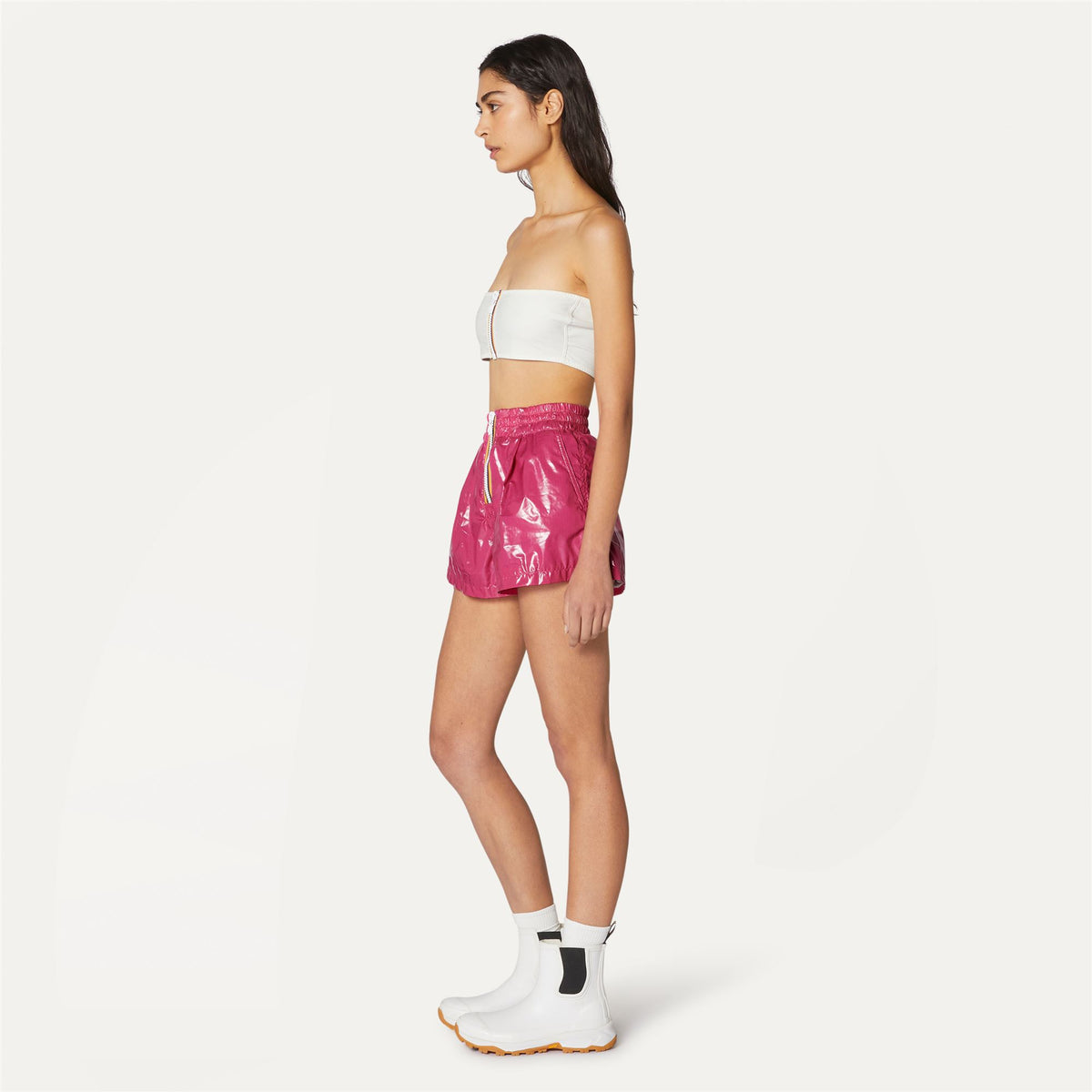Shorts_WOMAN_SHOELLE LIGHT GLASS RIPSTOP_Sport Shorts_Pink Peacock - Commercial 5