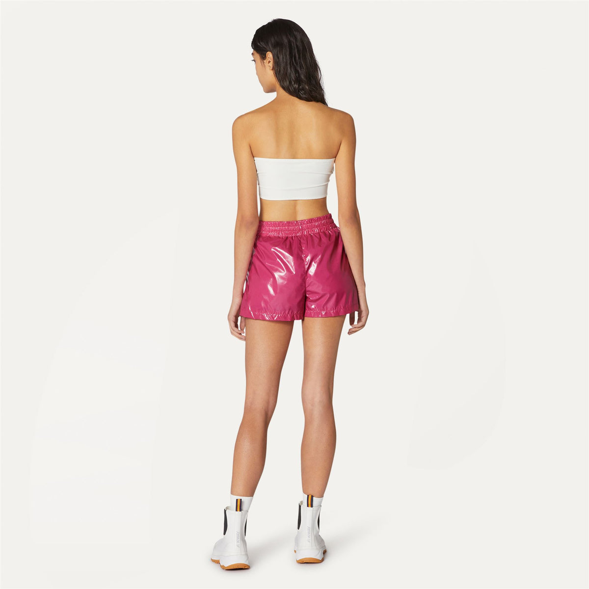 Shorts_WOMAN_SHOELLE LIGHT GLASS RIPSTOP_Sport Shorts_Pink Peacock - Commercial 6