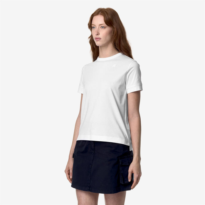 Grey white Women's Casual Cotton T-Shirt for Everyday Wear 4