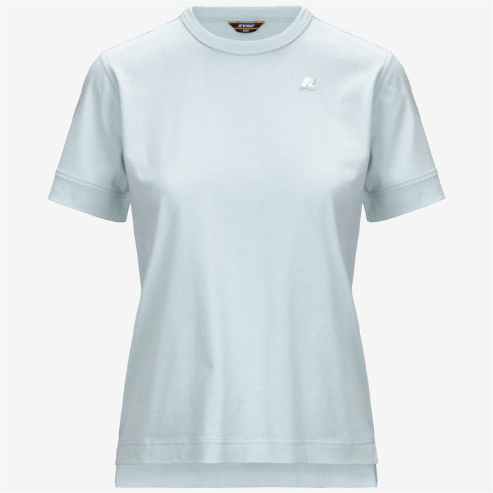 Baby Blue Women's Regular-Fit Cotton T-Shirt for Everyday Wear 1
