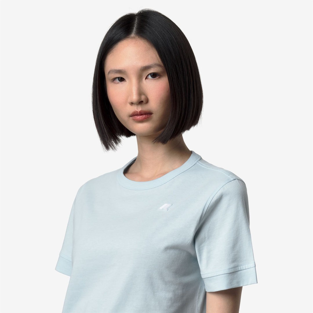 Baby Blue Women's Regular-Fit Cotton T-Shirt for Everyday Wear main