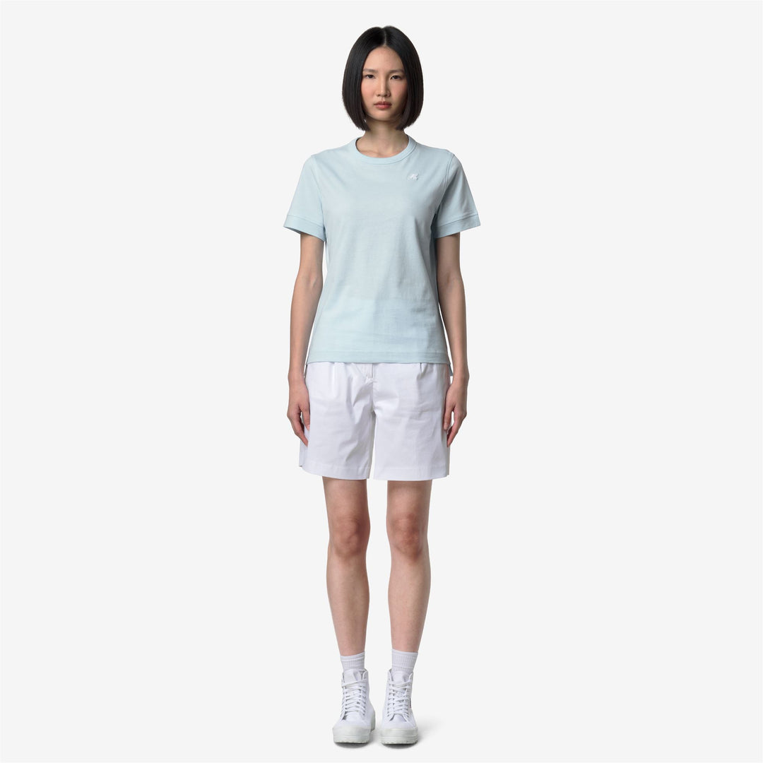 Baby Blue Women's Regular-Fit Cotton T-Shirt for Everyday Wear main