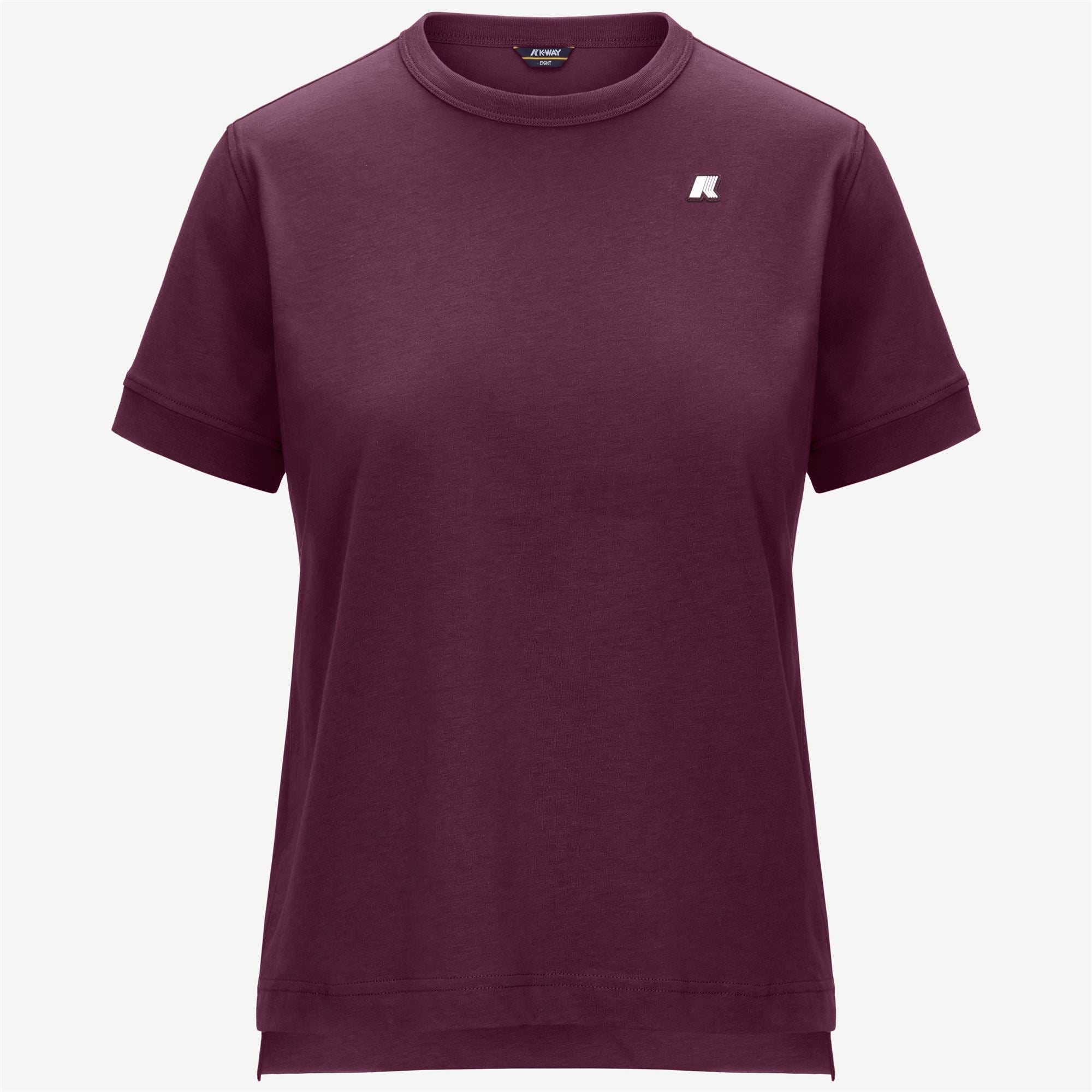 T-Shirts & Top_Woman_EMEL JERSEY_T-Shirt_Violet Mauve Wine - Commercial 1