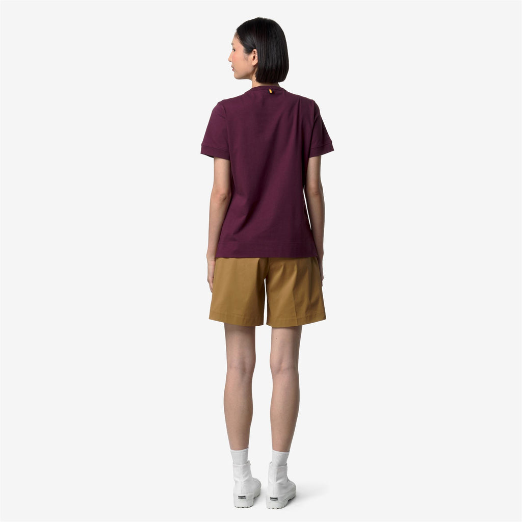 T-Shirts & Top_Woman_EMEL JERSEY_T-Shirt_Violet Mauve Wine - Commercial 6