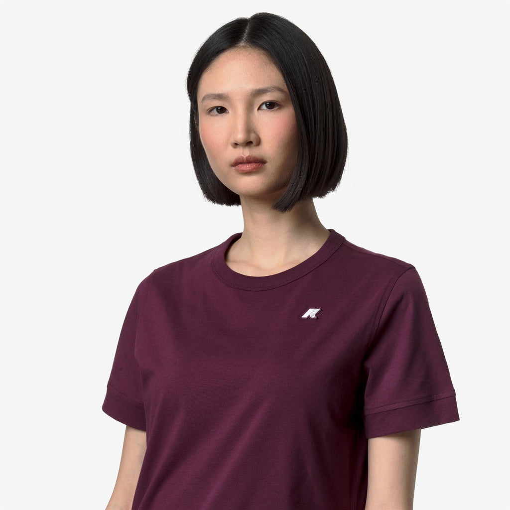T-Shirts & Top_Woman_EMEL JERSEY_T-Shirt_Violet Mauve Wine - Commercial 7