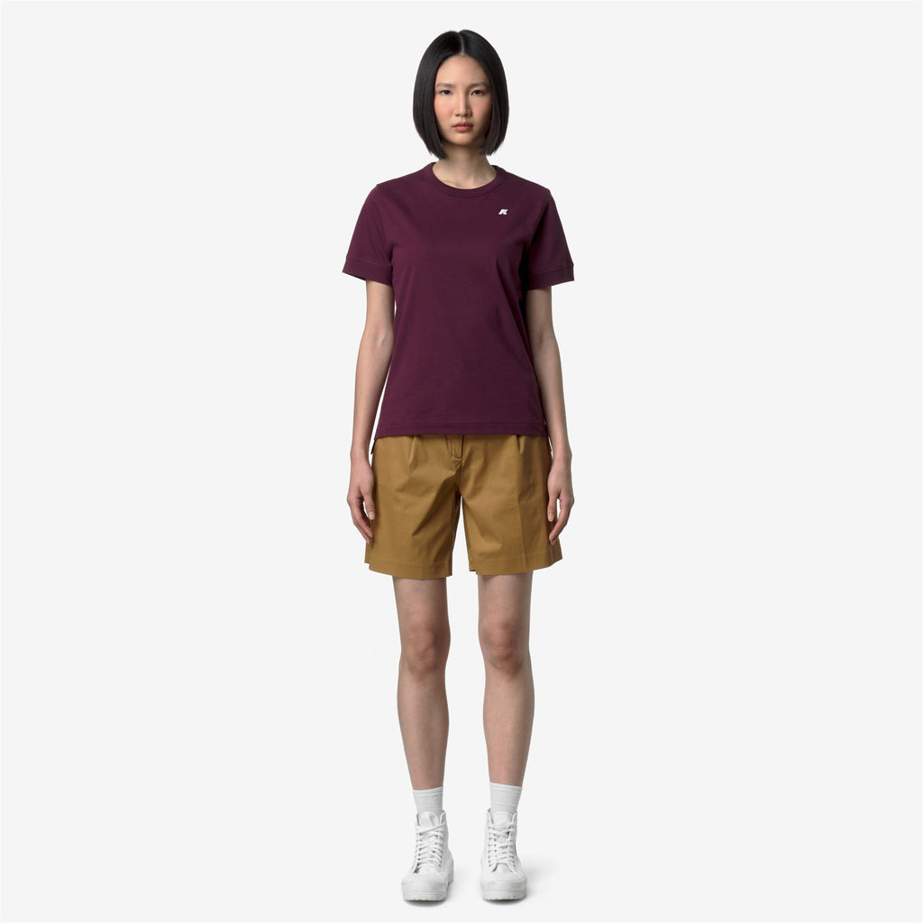 T-Shirts & Top_Woman_EMEL JERSEY_T-Shirt_Violet Mauve Wine - Commercial 4