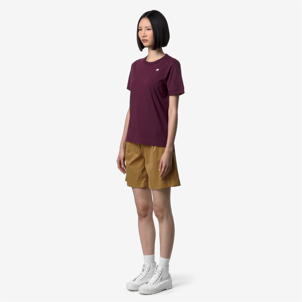 T-Shirts & Top_Woman_EMEL JERSEY_T-Shirt_Violet Mauve Wine - Commercial 5