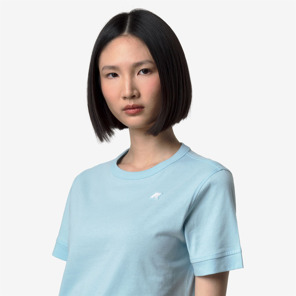 T-Shirts & Top_Woman_EMEL JERSEY_T-Shirt_Blue Dream - Commercial 7