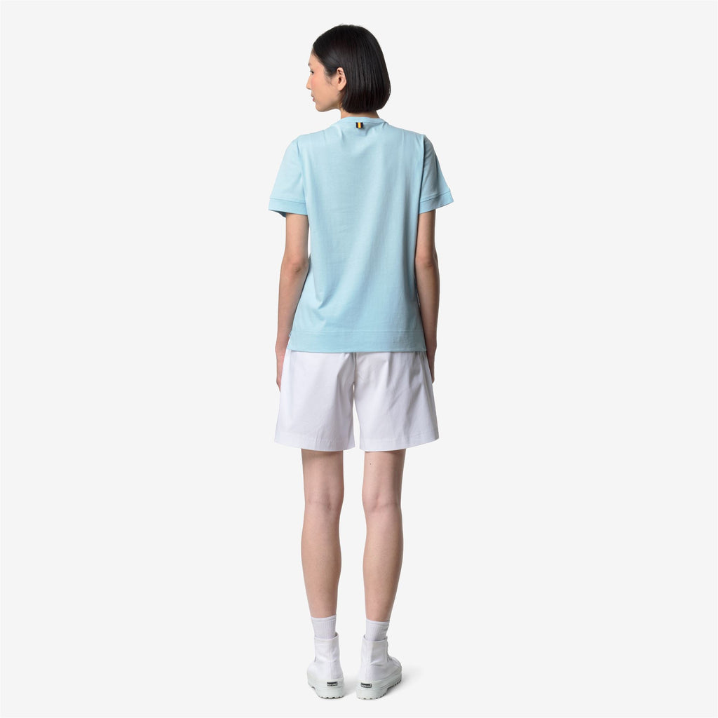 T-Shirts & Top_Woman_EMEL JERSEY_T-Shirt_Blue Dream - Commercial 6