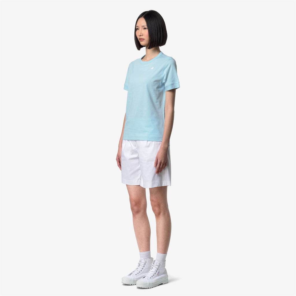 T-Shirts & Top_Woman_EMEL JERSEY_T-Shirt_Blue Dream - Commercial 5