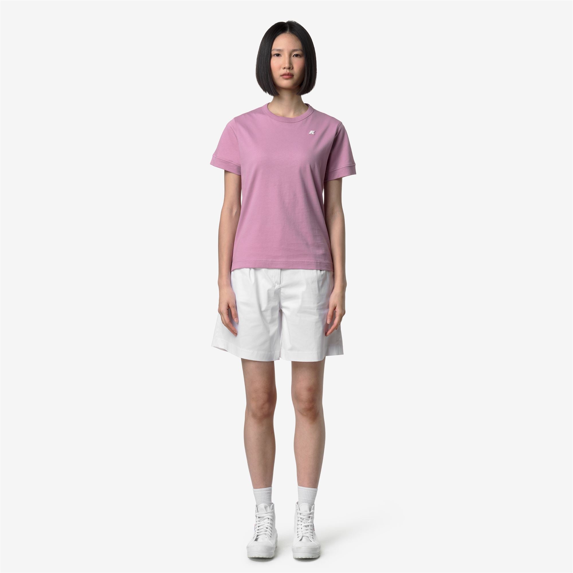 T-Shirts & Top_Woman_EMEL JERSEY_T-Shirt_Violet Glicine - Commercial 4