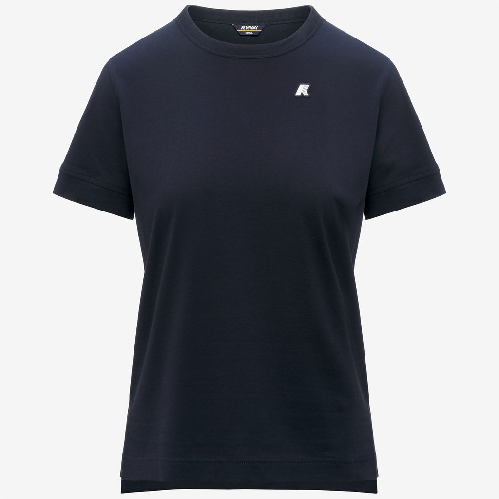 T-Shirts & Top_Woman_EMEL JERSEY_T-Shirt_Blue Depth - Commercial 1
