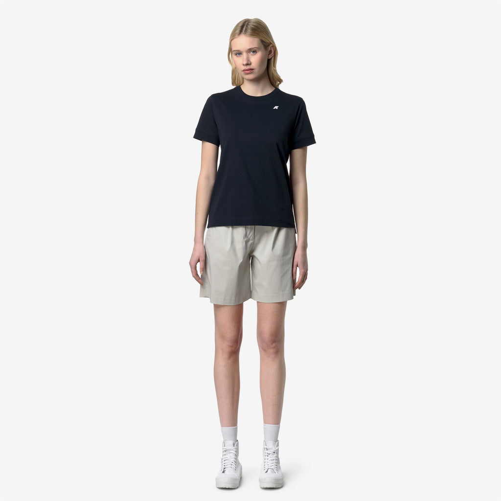 T-Shirts & Top_Woman_EMEL JERSEY_T-Shirt_Blue Depth - Commercial 4