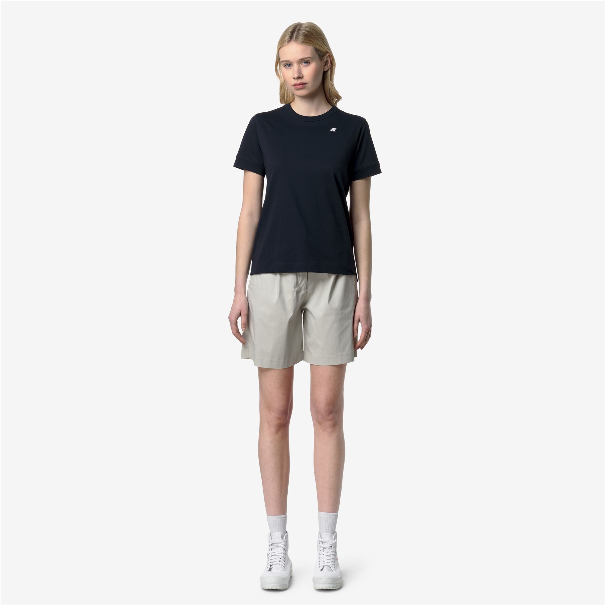 T-Shirts & Top_Woman_EMEL JERSEY_T-Shirt_Blue Depth - Commercial 4