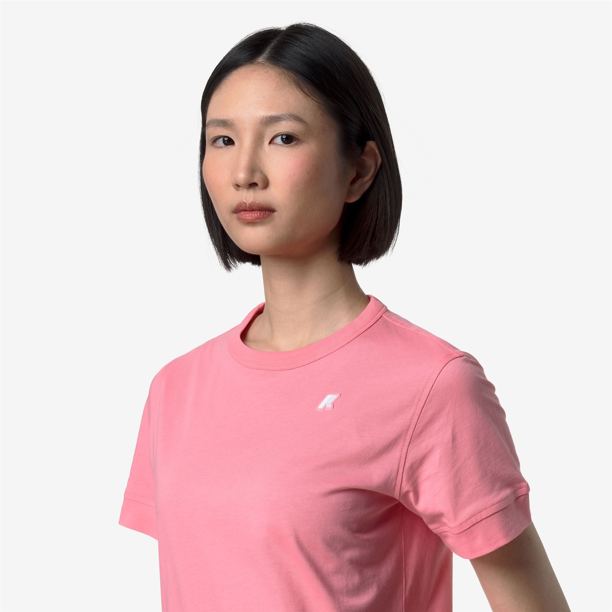 T-Shirts & Top_Woman_EMEL JERSEY_T-Shirt_Pink Geranium - Commercial 7