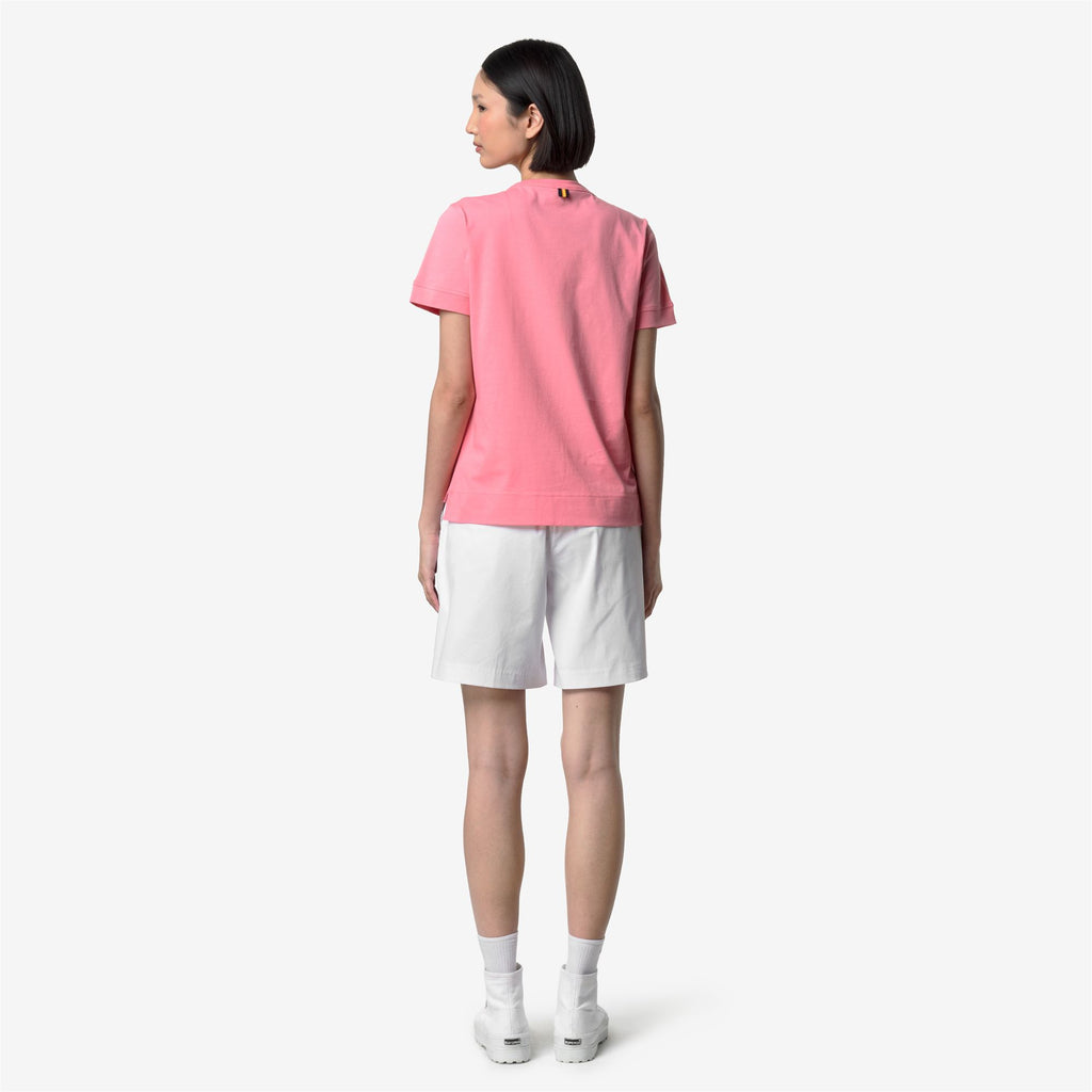 T-Shirts & Top_Woman_EMEL JERSEY_T-Shirt_Pink Geranium - Commercial 6