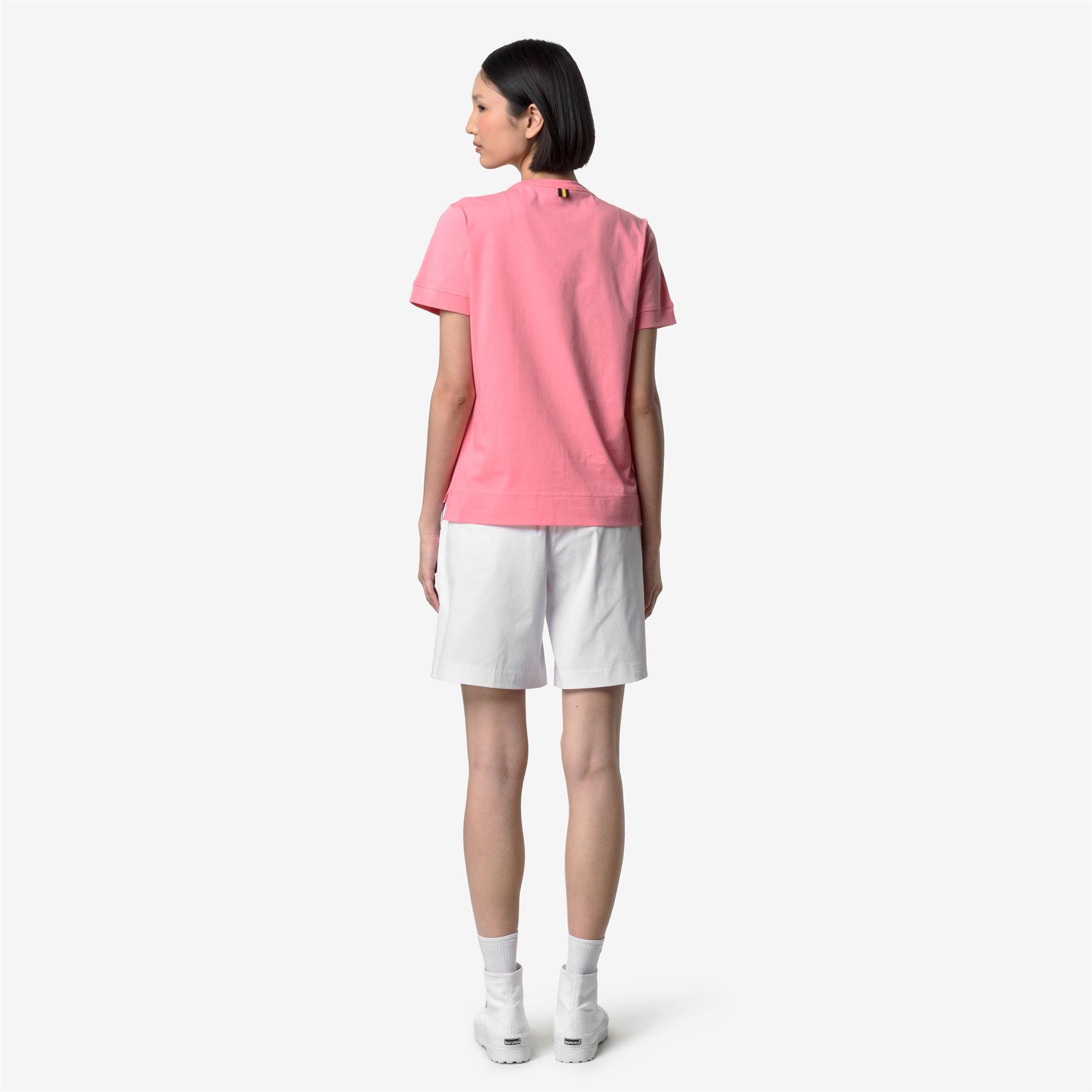 T-Shirts & Top_Woman_EMEL JERSEY_T-Shirt_Pink Geranium - Commercial 6