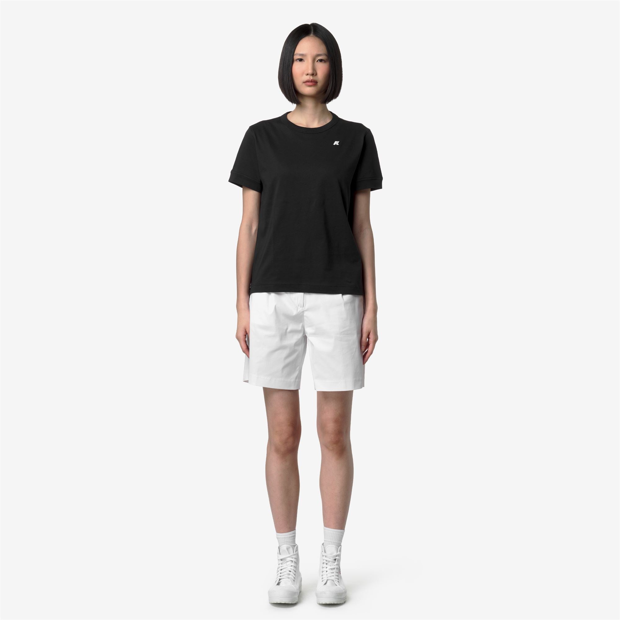 T-Shirts & Top_WOMAN_EMEL JERSEY_T-Shirt_Black Pure - Commercial 4