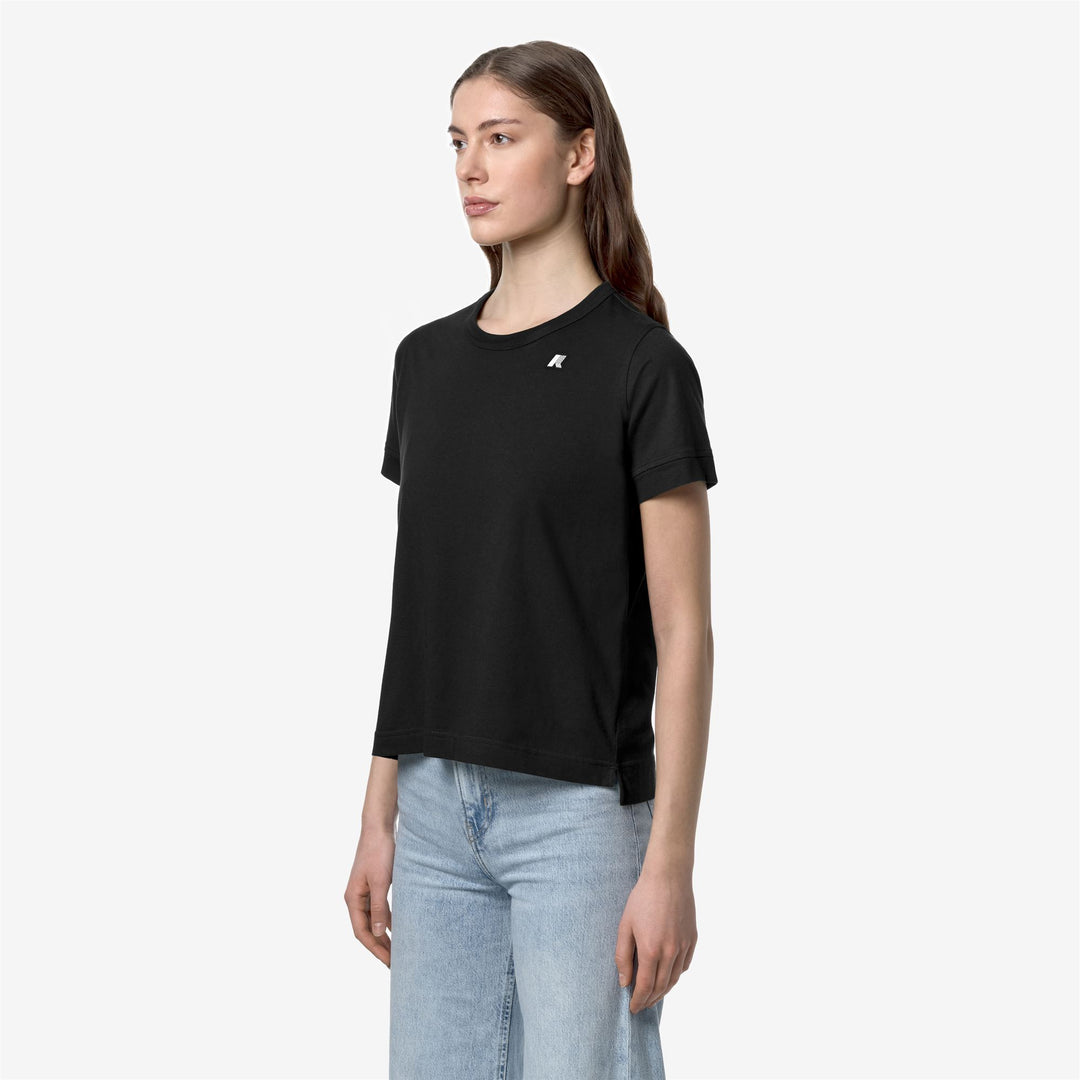 T-ShirtsTop Woman EMEL JERSEY T-Shirt BLACK PURE Detail (jpg Rgb)			