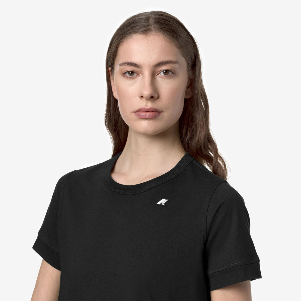 T-ShirtsTop Woman EMEL JERSEY T-Shirt BLACK PURE Detail Double				