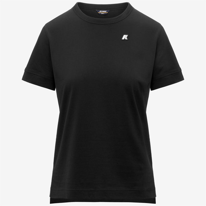 T-Shirt Casual in Cotone Donna Nera e Grigia per Uso Quotidiano 1