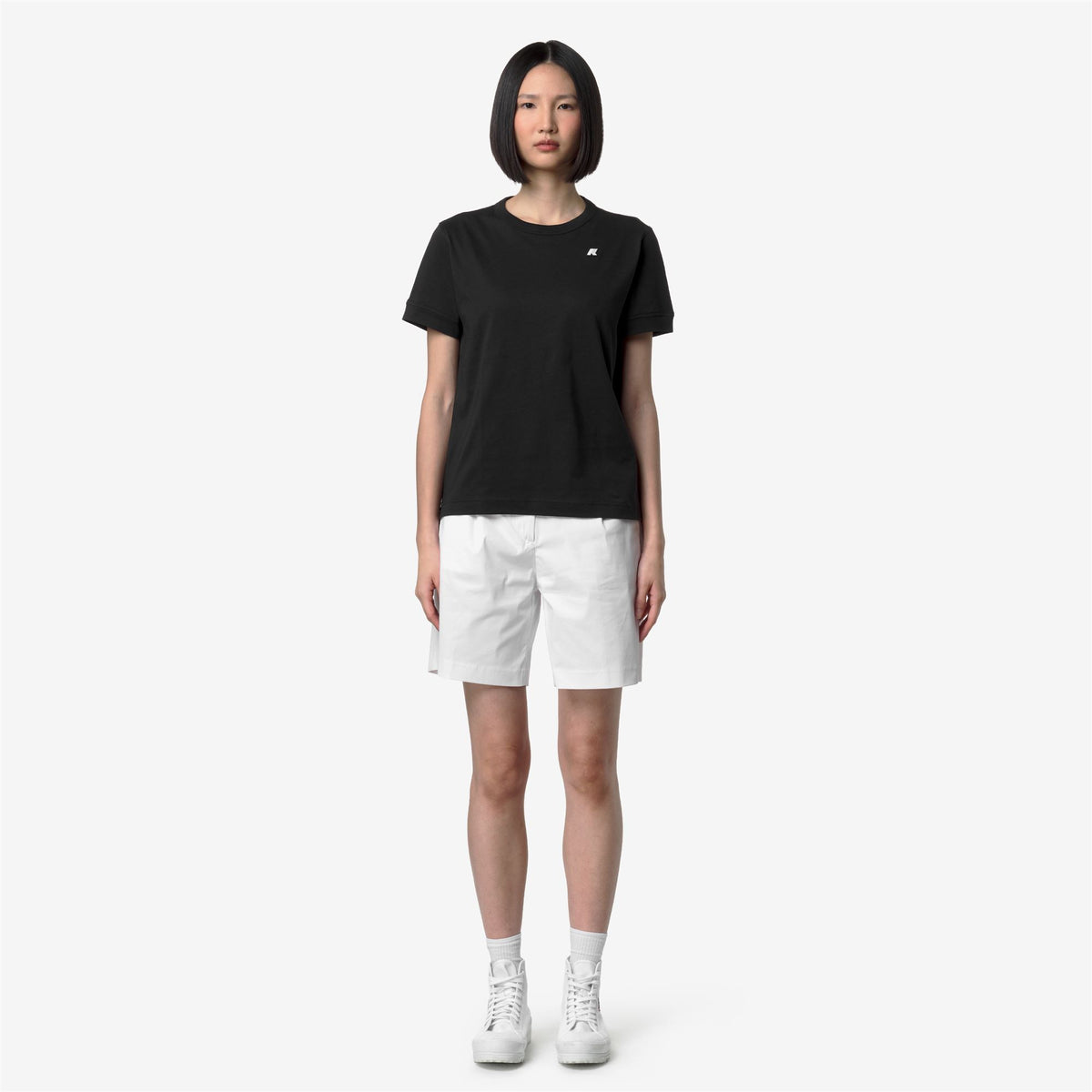 T-Shirts & Top_WOMAN_EMEL JERSEY_T-Shirt_Black Pure - Commercial 4