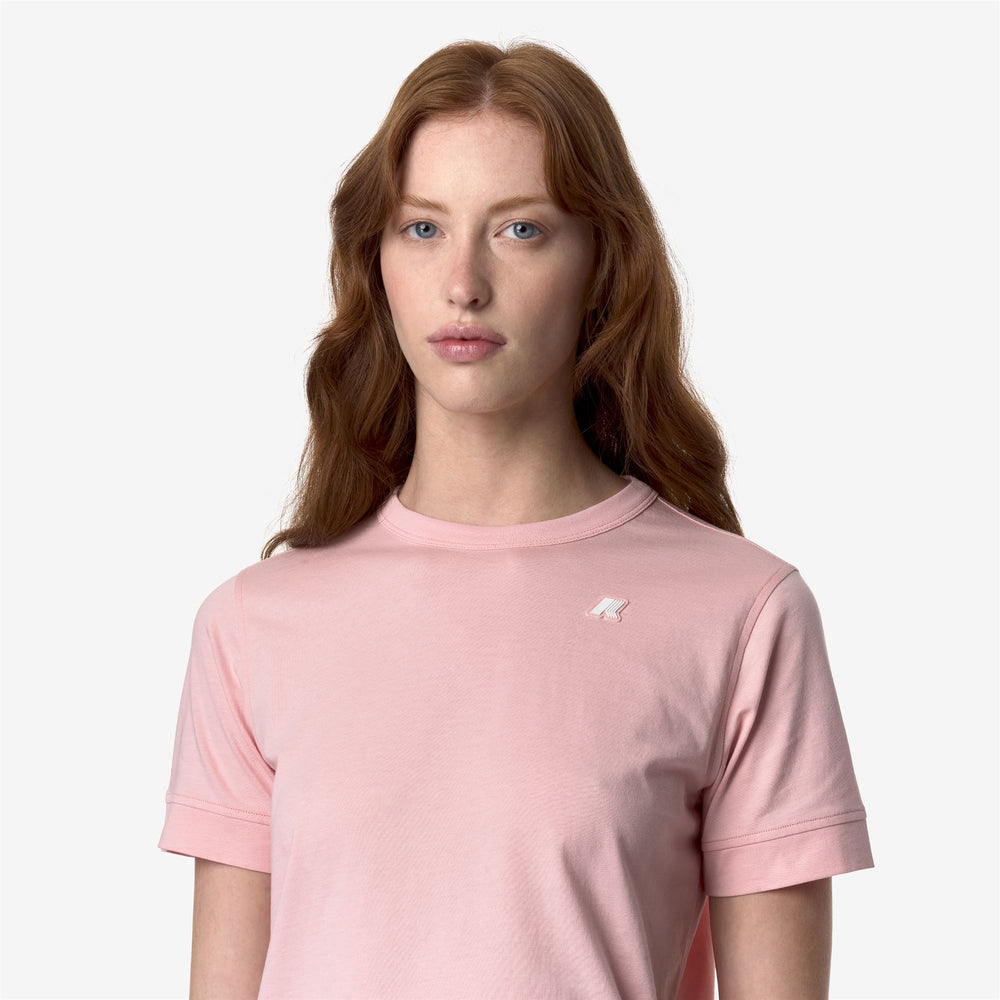 T-ShirtsTop Woman EMEL JERSEY T-Shirt PINK ASH Detail Double				