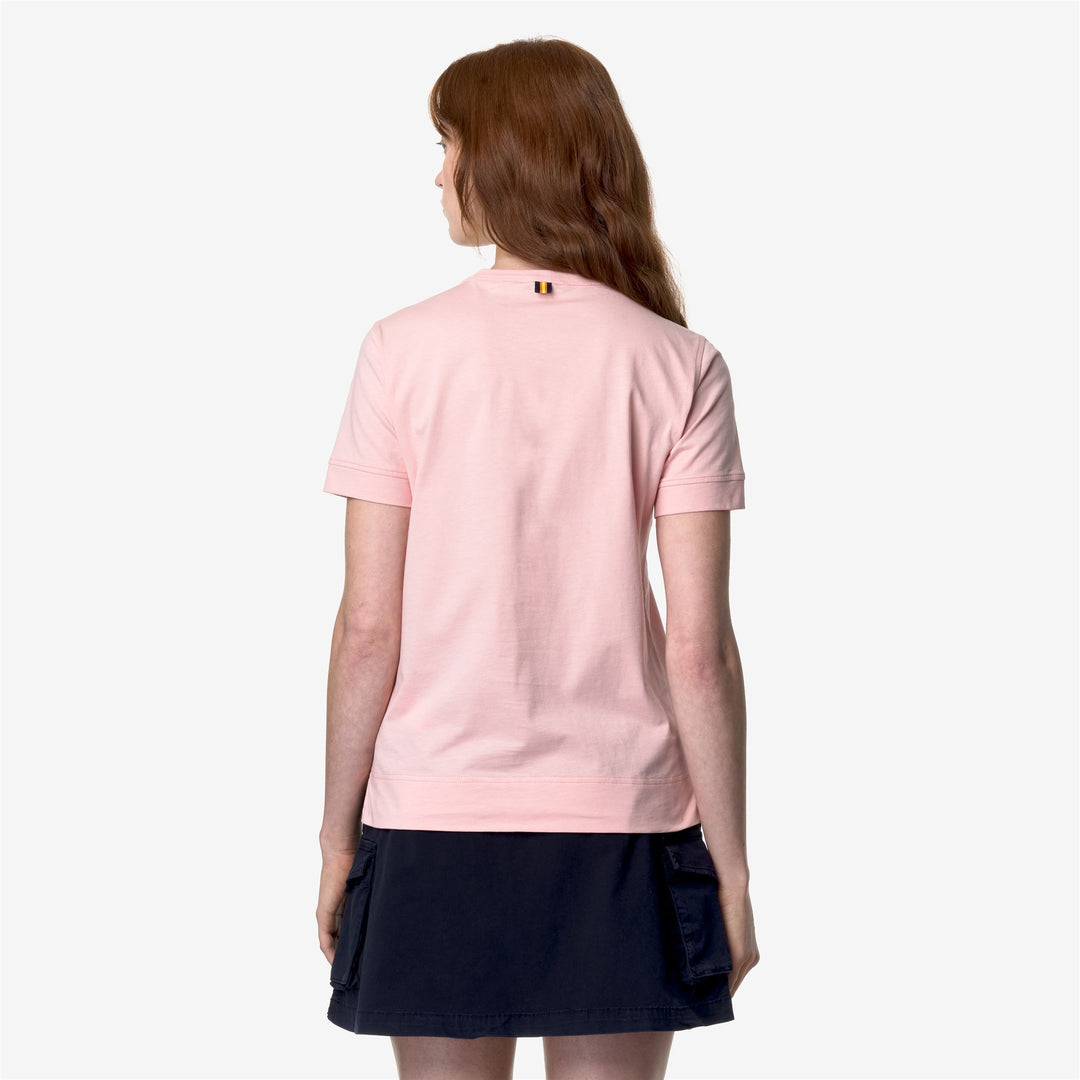 T-ShirtsTop Woman EMEL JERSEY T-Shirt PINK ASH Dressed Front Double		