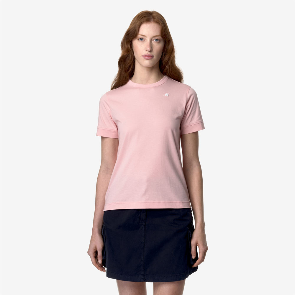 Pink Red Women's Casual Cotton T-Shirt for Everyday Wear 02