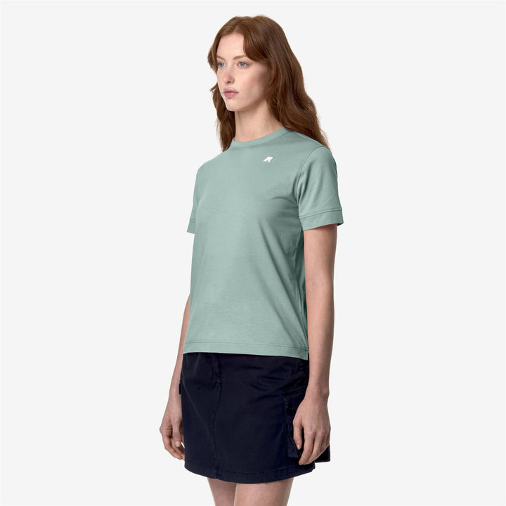 T-ShirtsTop Woman EMEL JERSEY T-Shirt GREEN MOLD Detail (jpg Rgb)			