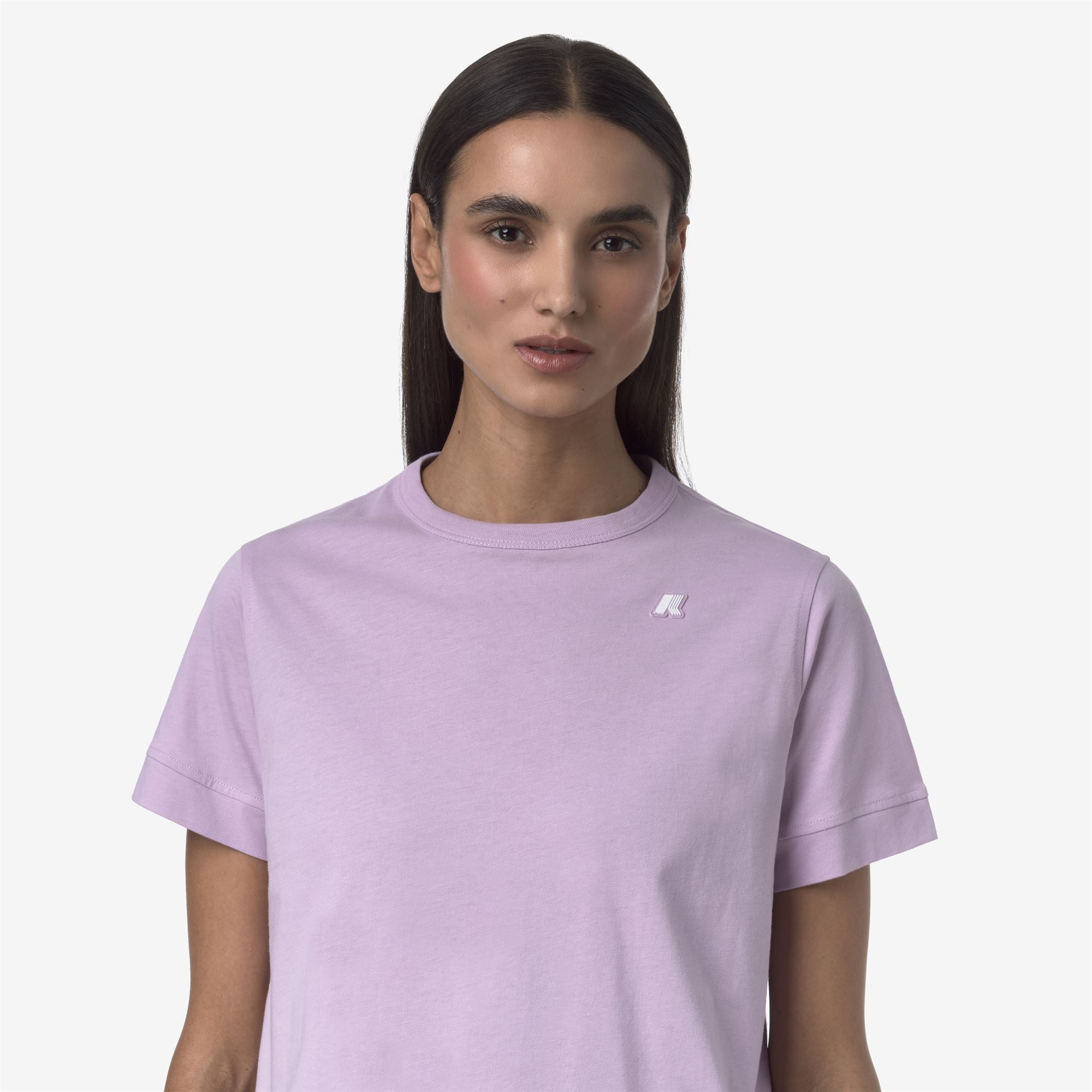 T-Shirts & Top_WOMAN_EMEL JERSEY_T-Shirt_Violet Lt Lilac - Commercial 7