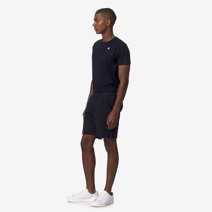 Blue Men's Sporty Chic Shorts for City Leisure and Travel 4